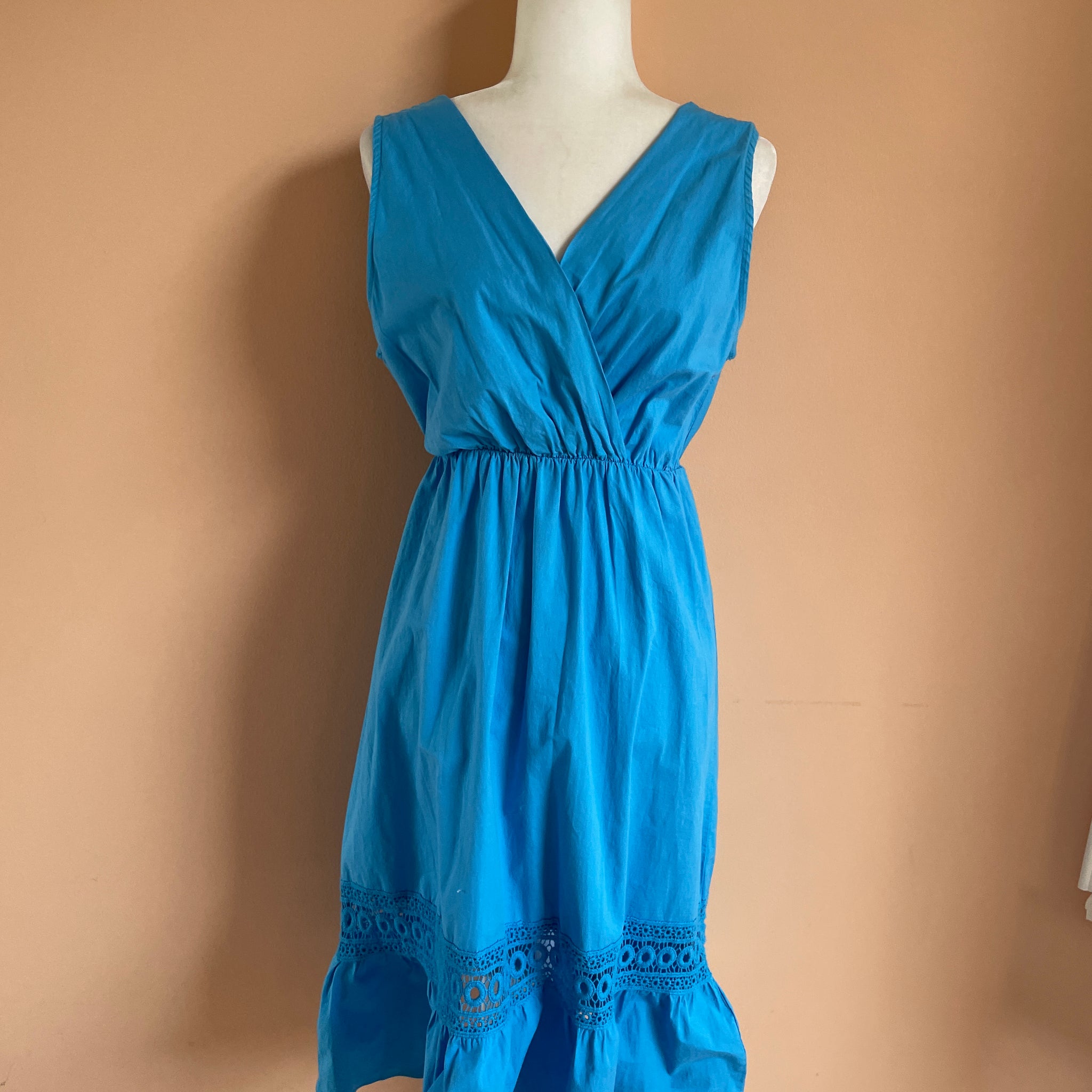 2000s blue summer dress