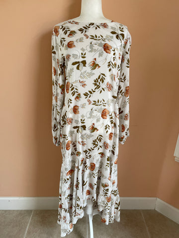 1990's floral print dress
