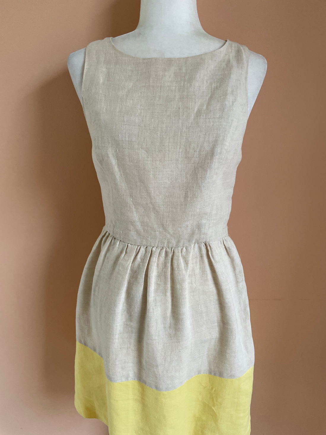 1990's linen vintage dress