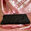 Black sequined Clutch Purse