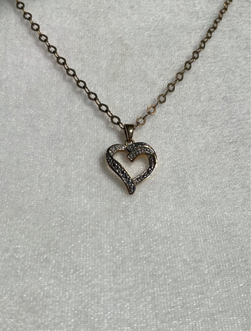 Stamped 925 Delicate Heart Pendant Necklace