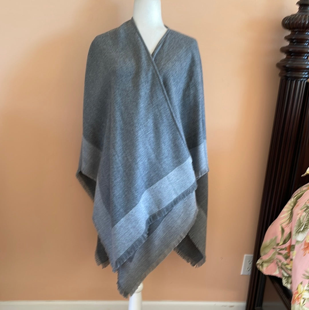 Made in Germany Shades of Gray Winter Cape Wrap Made in Germany 2000s Shades of Gray Winter Cape Wrap