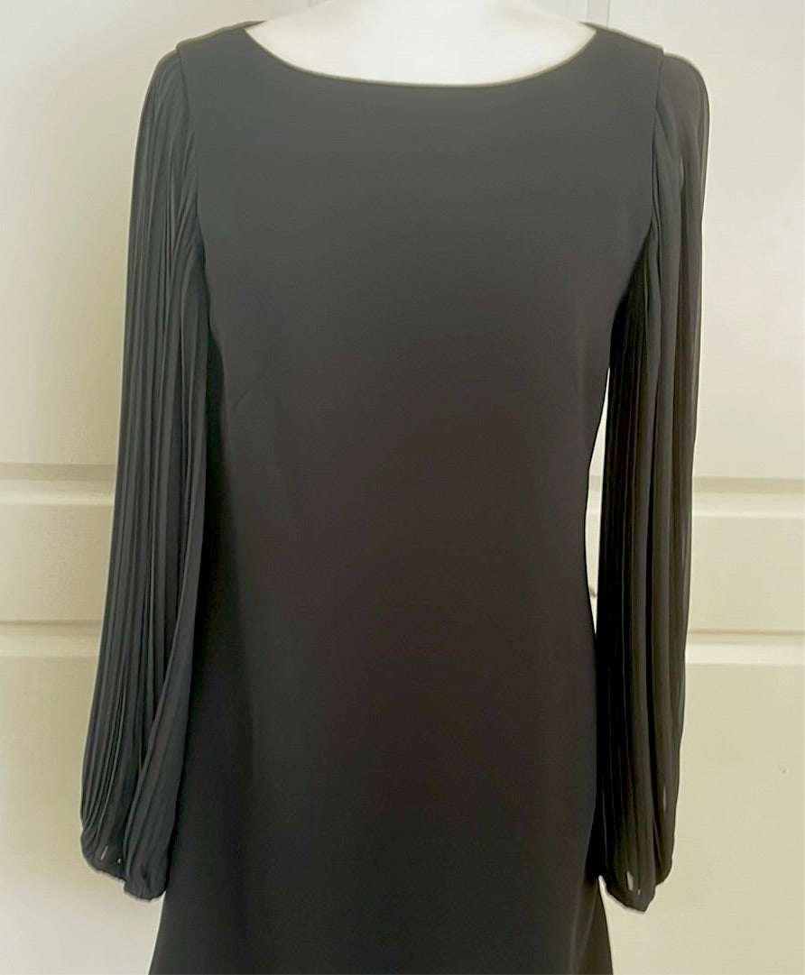 black house sheer sleeve mini dress size 2 X/S